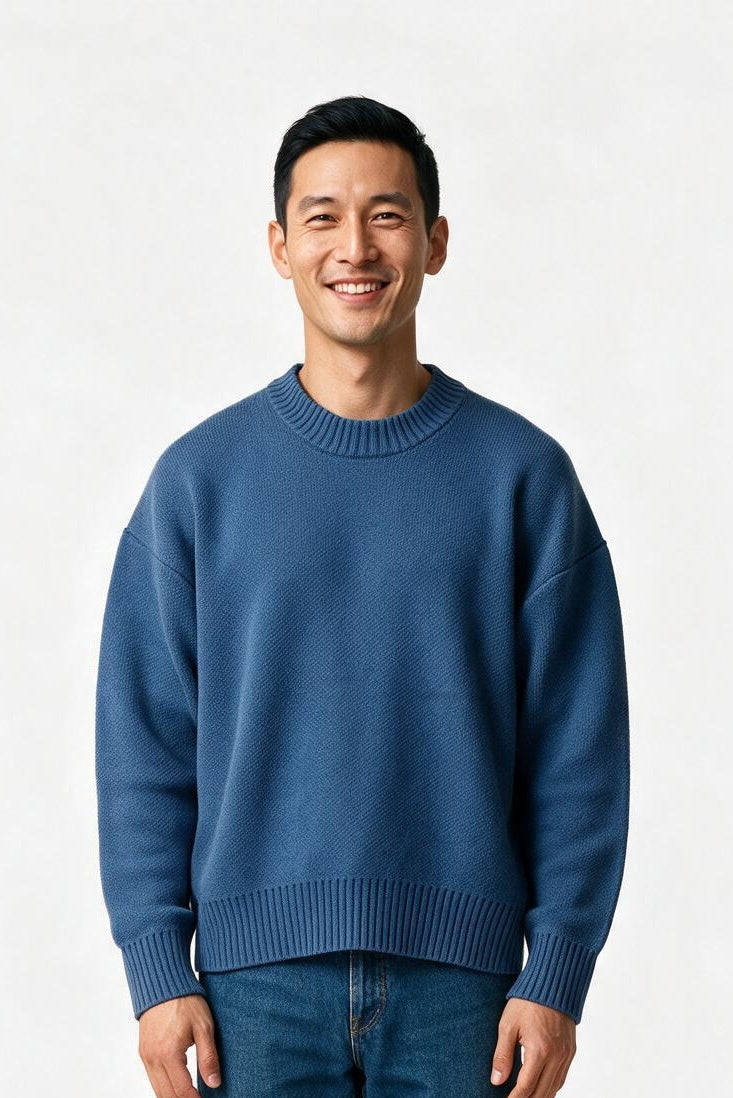 SOLTERI Cranleigh - Dropped-Shoulder Crew Neck Sweater