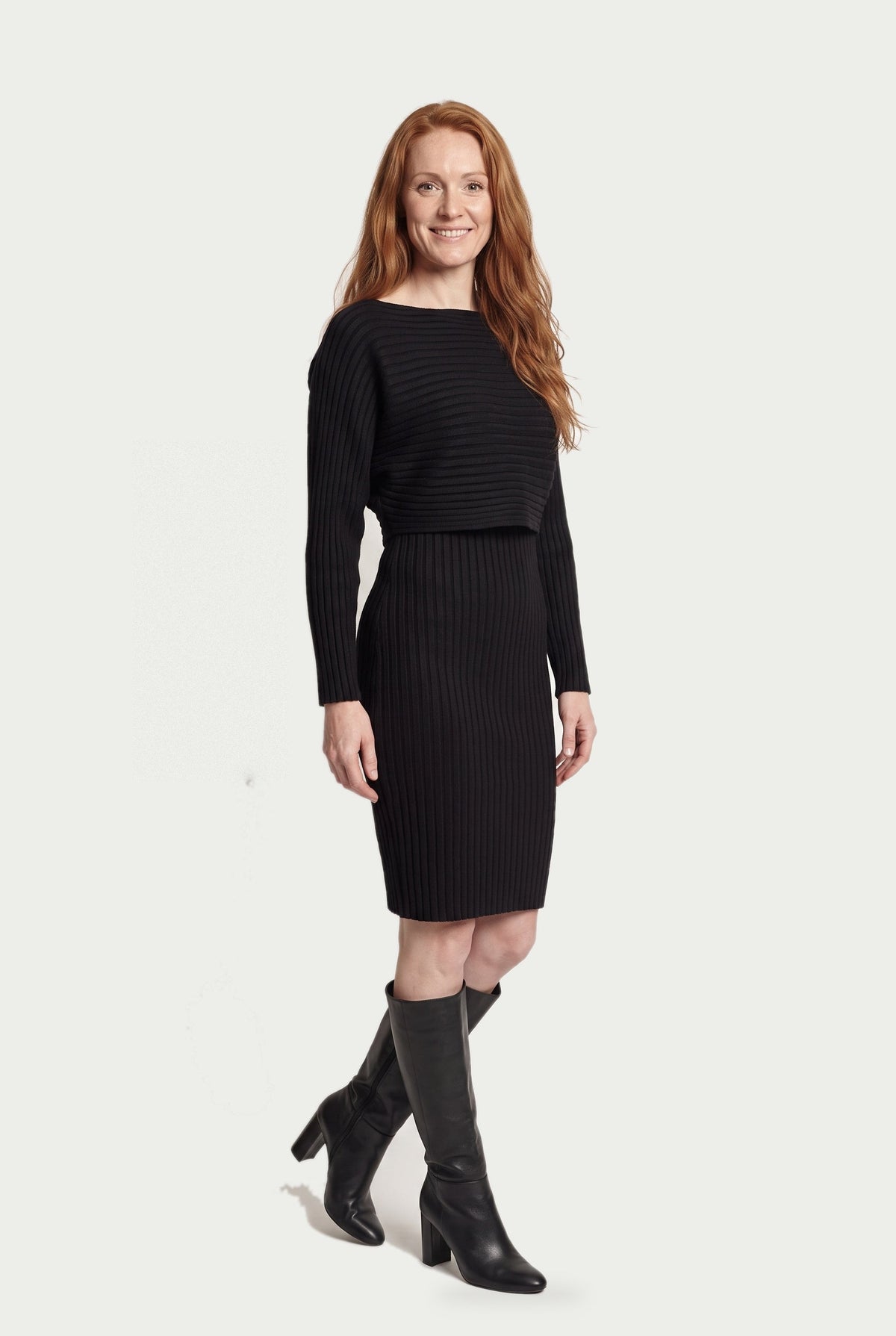 SOLTERI Isabella - Ribbed Knit Midi Set