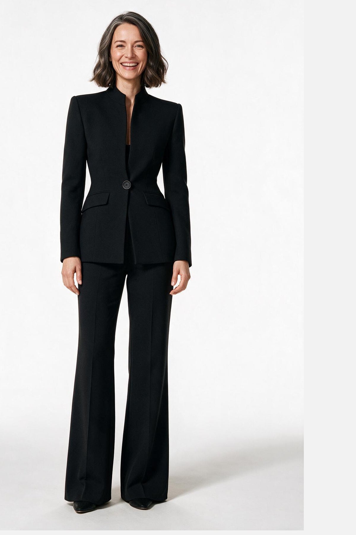 SOLTERI Isadora - Tailored Two-Piece Suit Set - Black