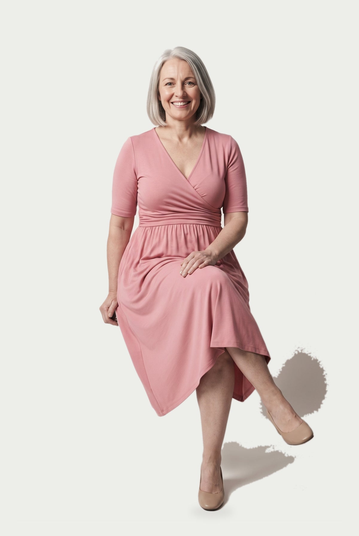 SOLTERI Juliette - Elegant Wrap Front Summer Dress