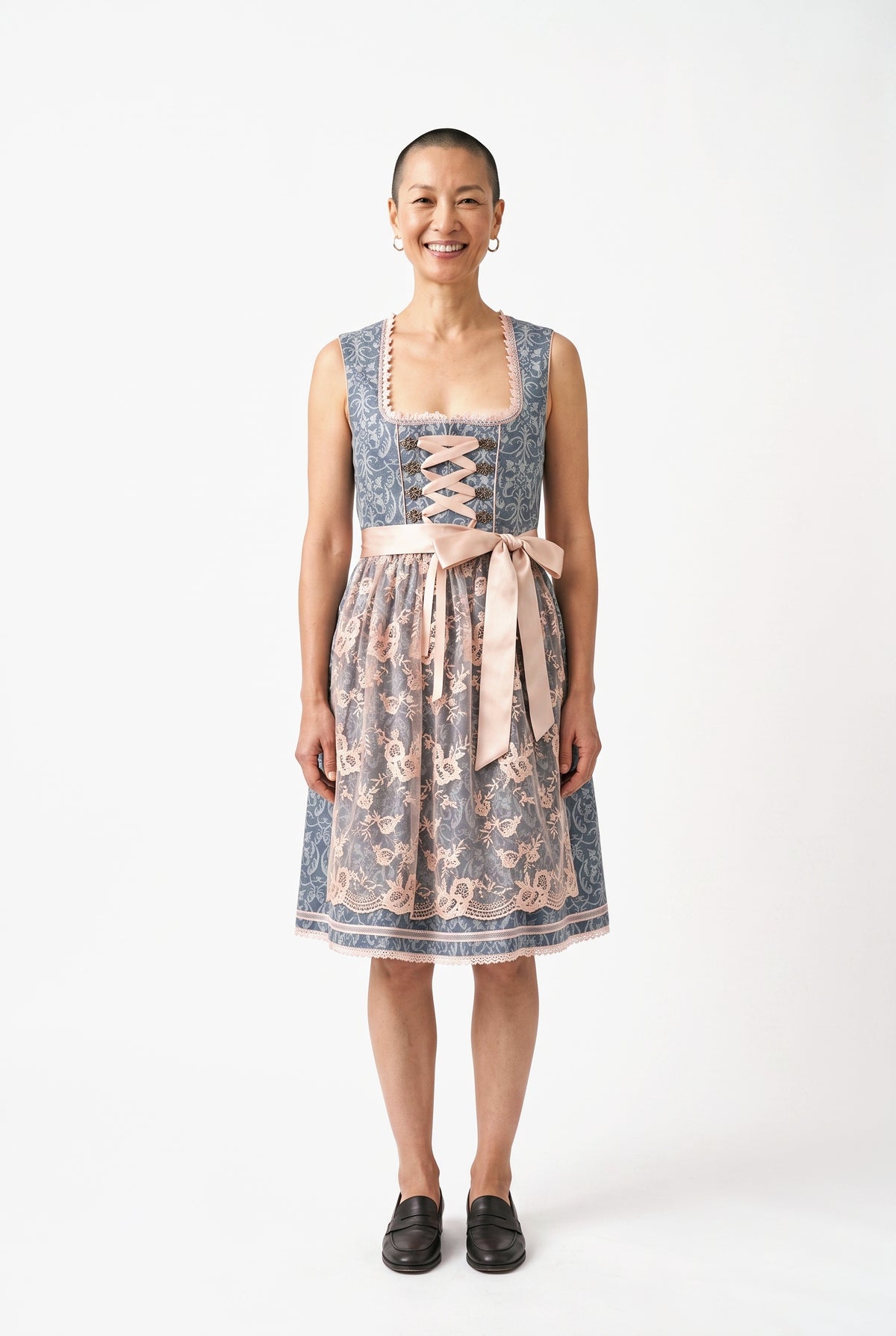 SOLTERI Katerina - Elegant Midi Lace Dirndl Dress