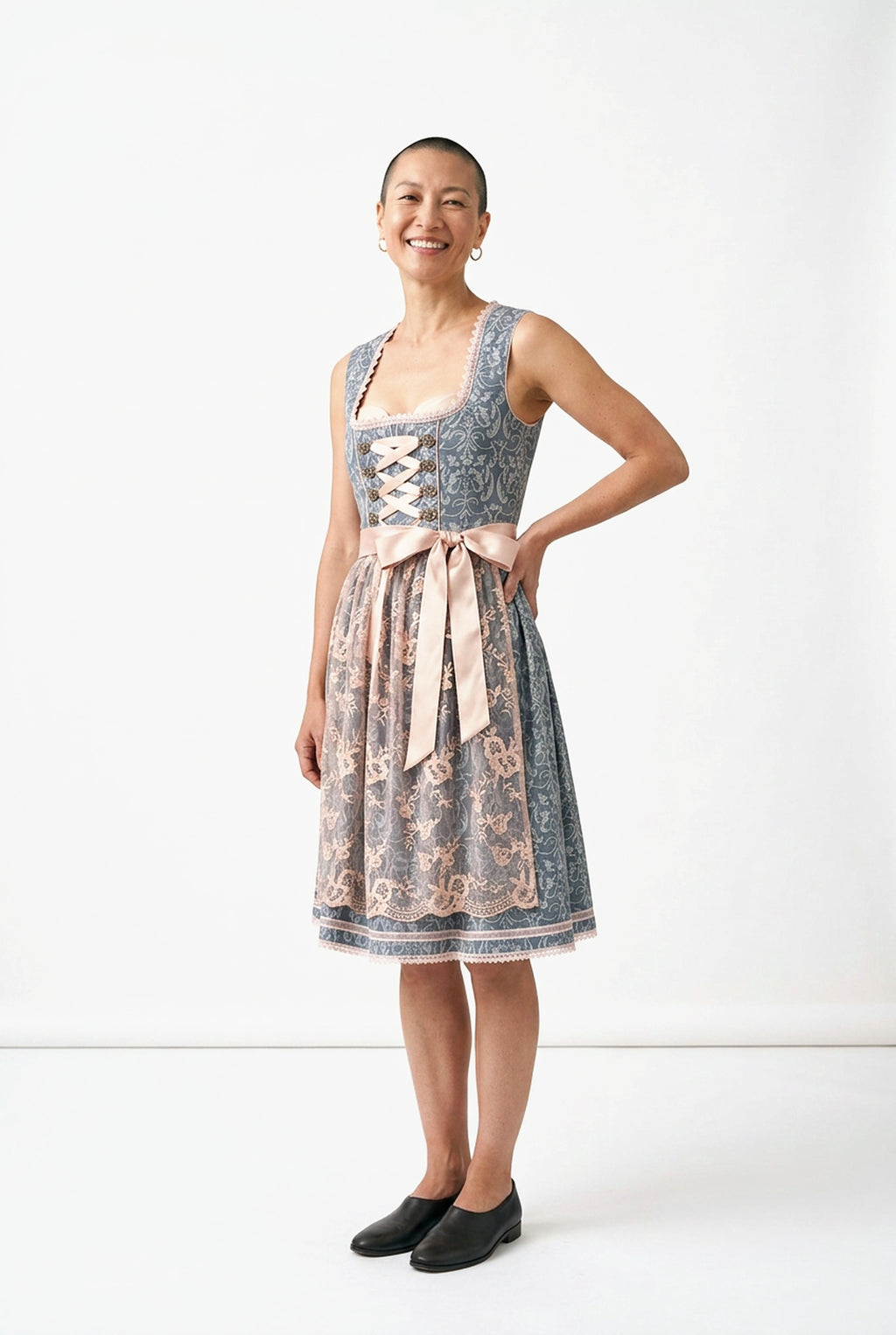 SOLTERI Katerina - Elegant Midi Lace Dirndl Dress