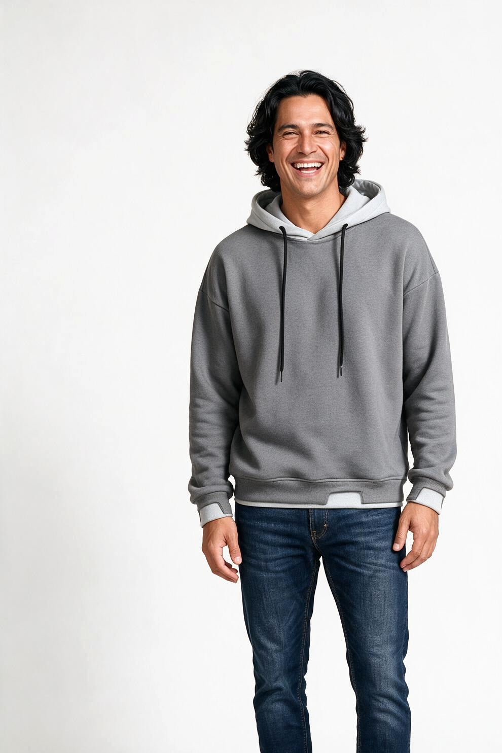 SOLTERI Larkin - Heavyweight Hooded Sweatshirt - Grey