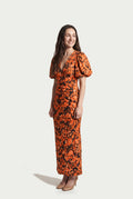 SOLTERI Lisbeth - Stylish Midi Dress with Puff Sleeves