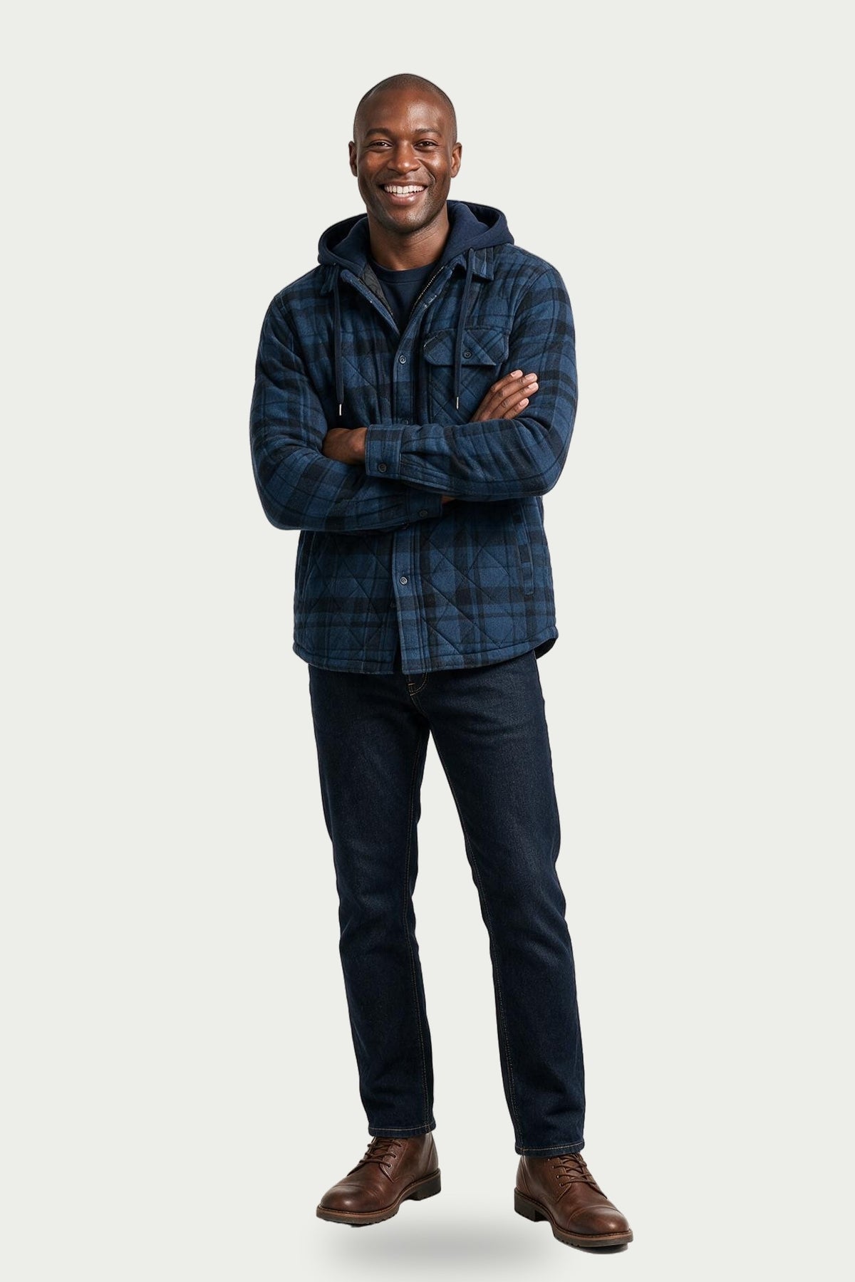 SOLTERI Whitmore - Quilted Hooded Flannel Jacket