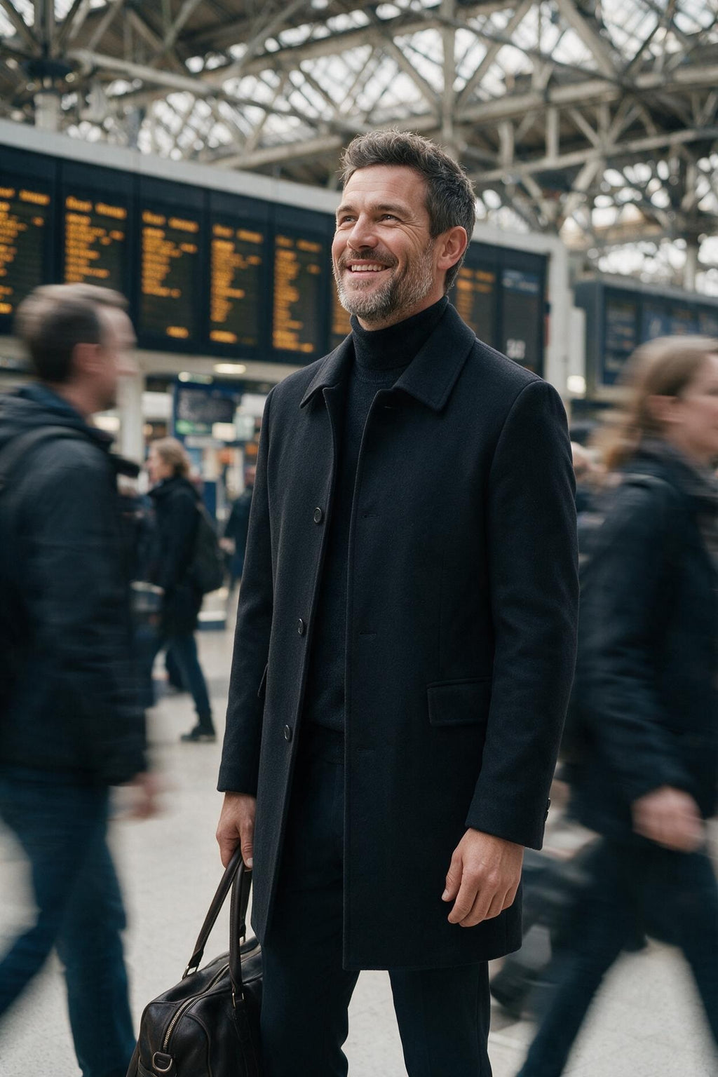SOLTERI Beaumont - Classic Wool-Blend Overcoat