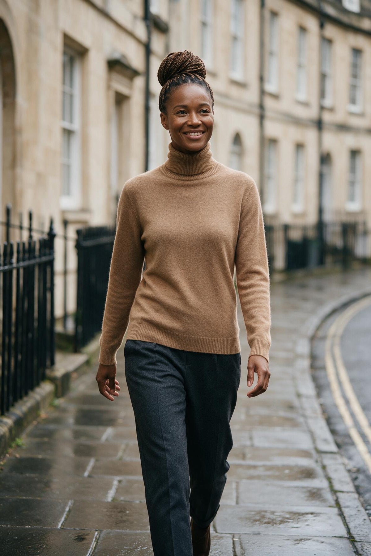 SOLTERI Lucienne - Mink-Cashmere Roll-Neck