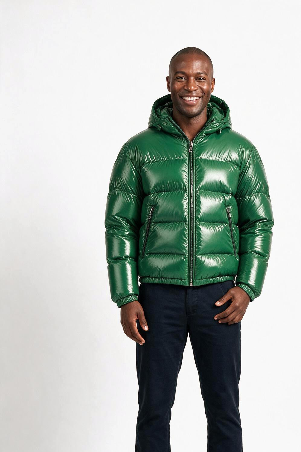 SOLTERI Mowbray - Quilted Hooded Puffer Jacket - Green