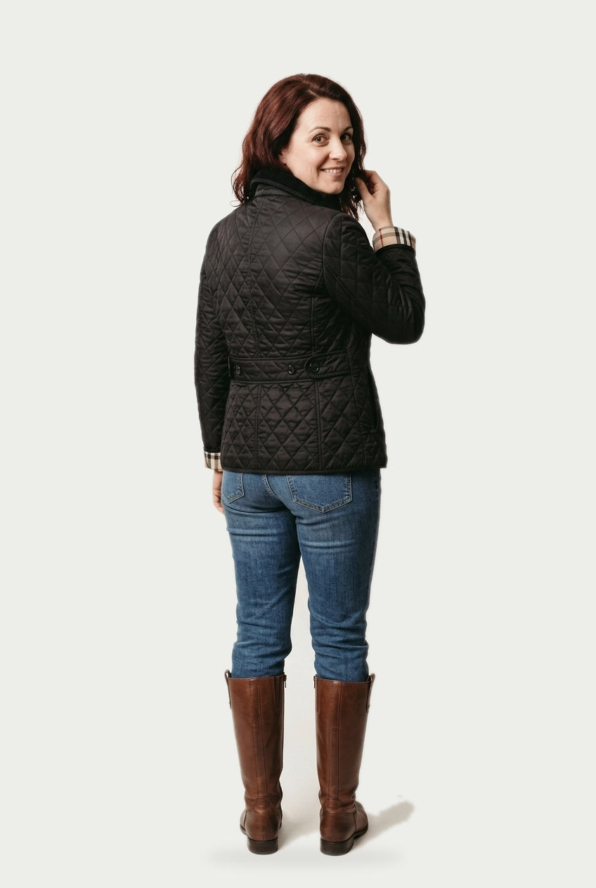 SOLTERI Yvette - Diamond-Quilted Snap Jacket