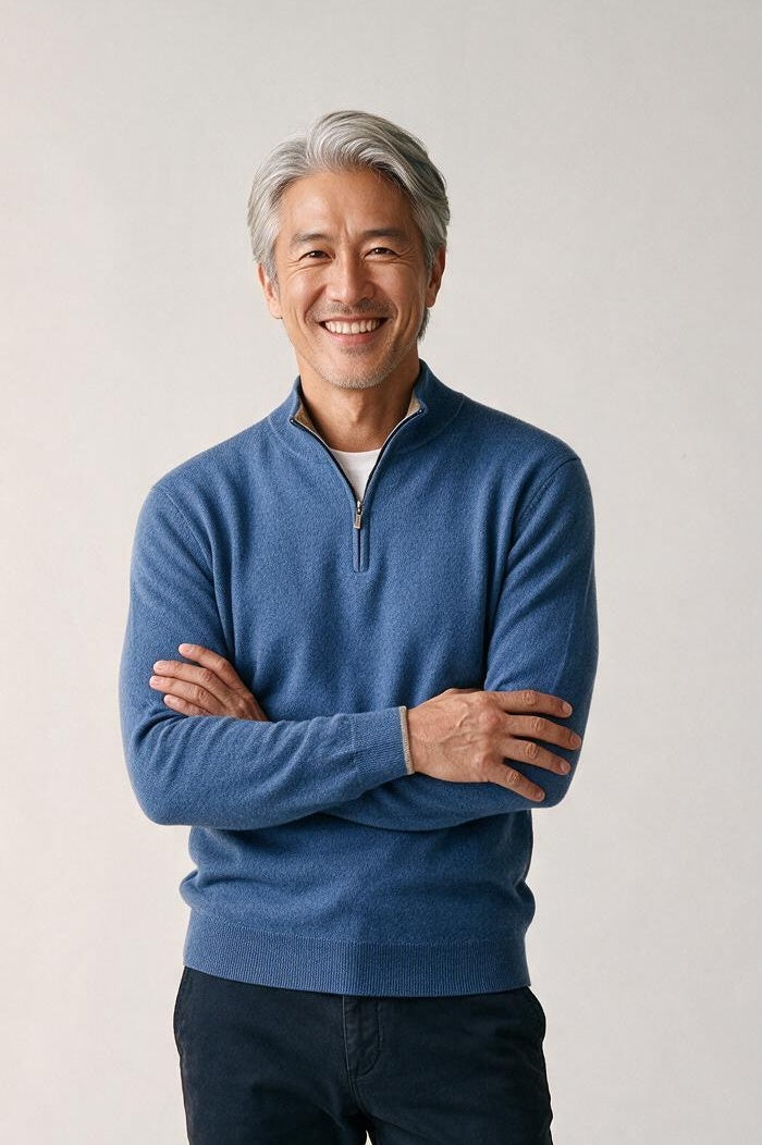 SOLTERI Barlow - Partial-Zip Knit Sweater