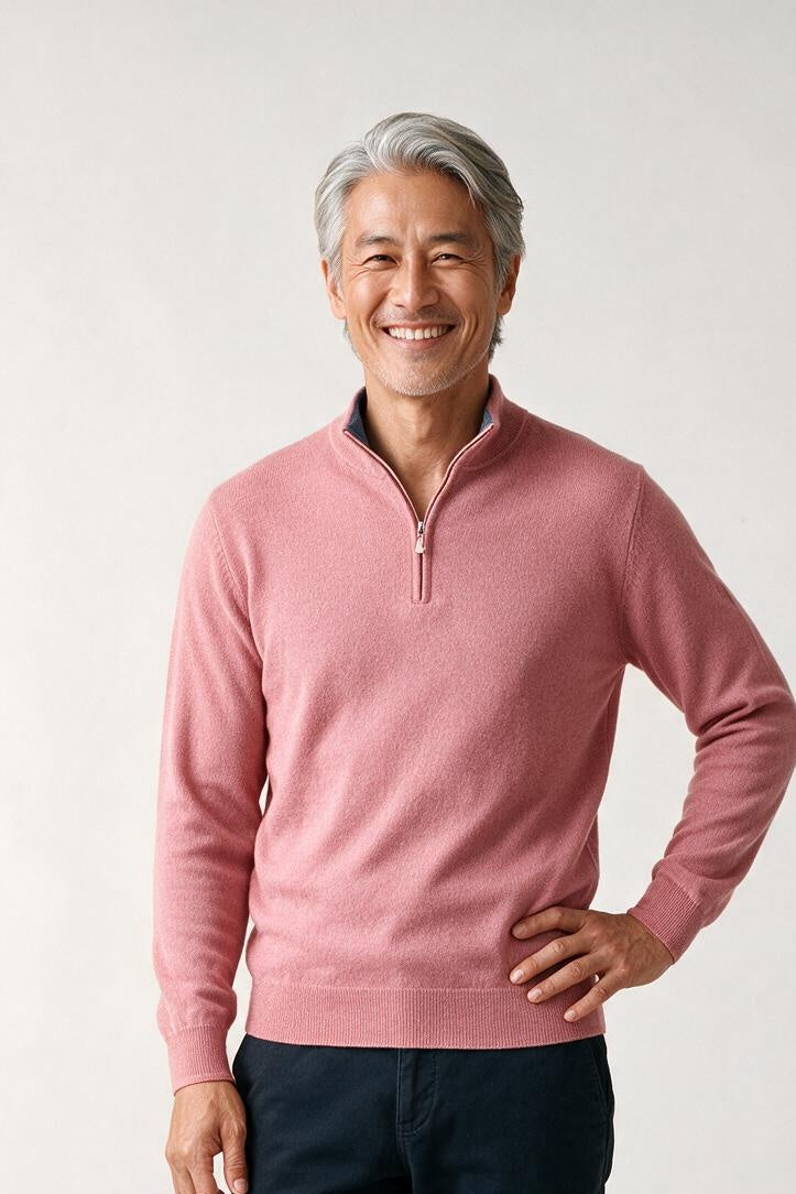 SOLTERI Barlow - Partial-Zip Knit Sweater