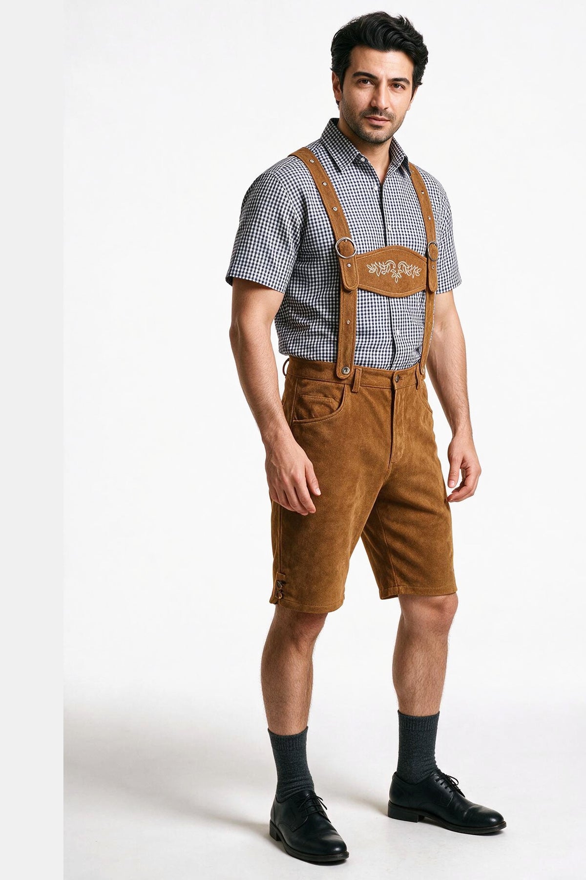 SOLTERI Otto - Two-Piece Trachten Shirt and Lederhosen Set