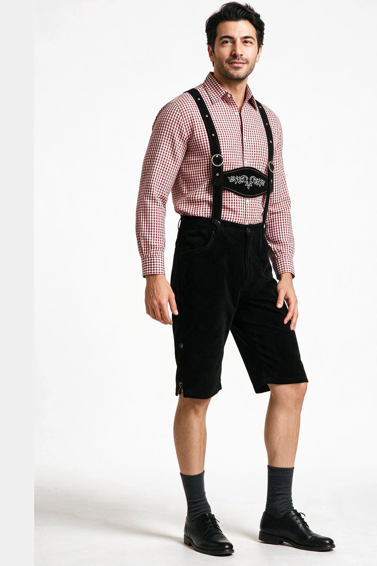 SOLTERI Otto - Two-Piece Trachten Shirt and Lederhosen Set