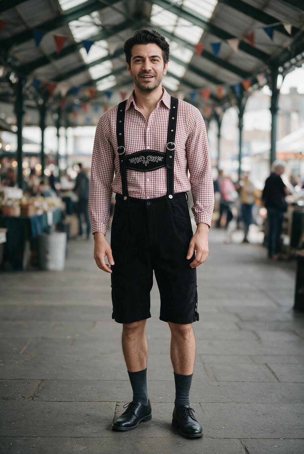 SOLTERI Otto - Two-Piece Trachten Shirt and Lederhosen Set