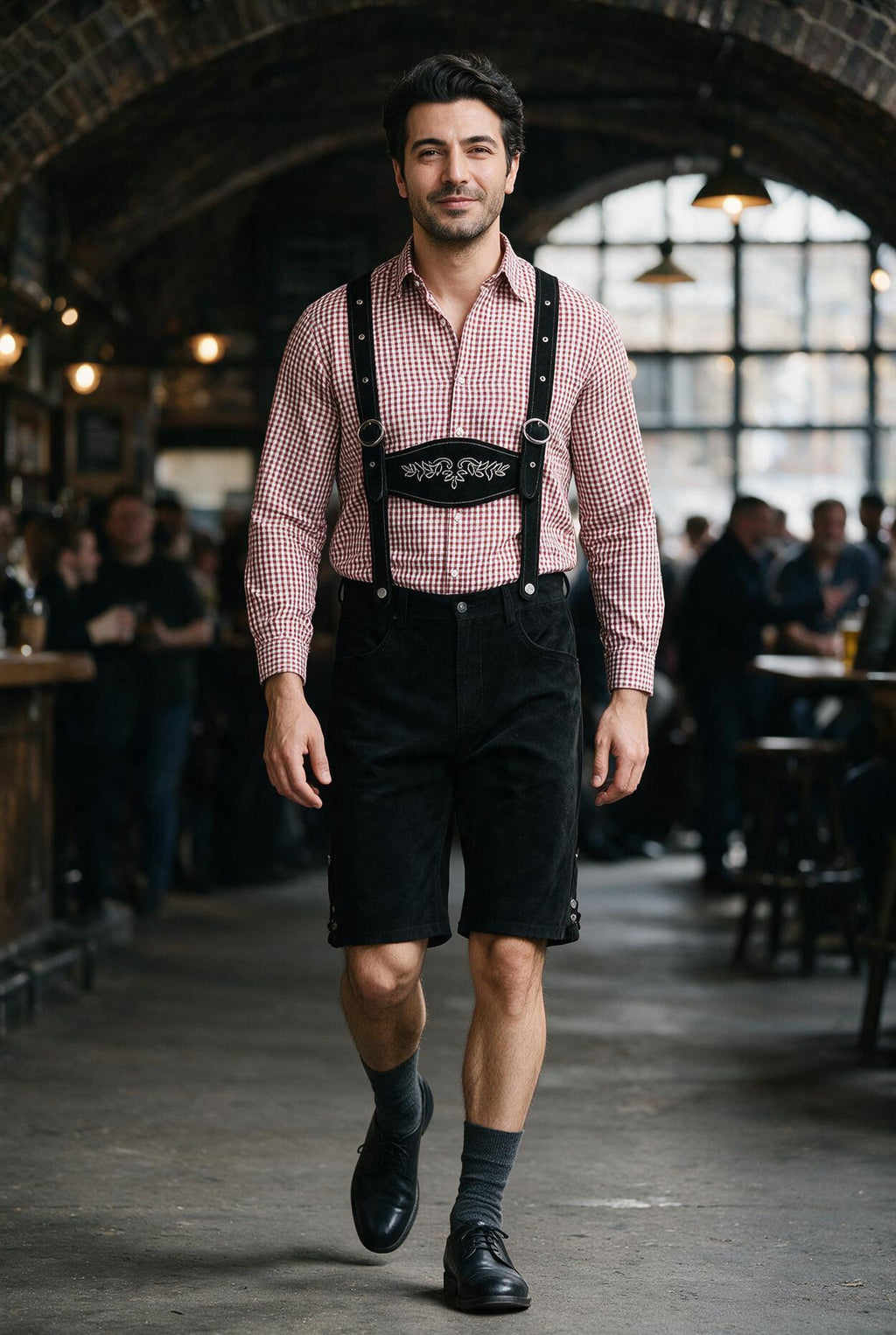 SOLTERI Otto - Two-Piece Trachten Shirt and Lederhosen Set