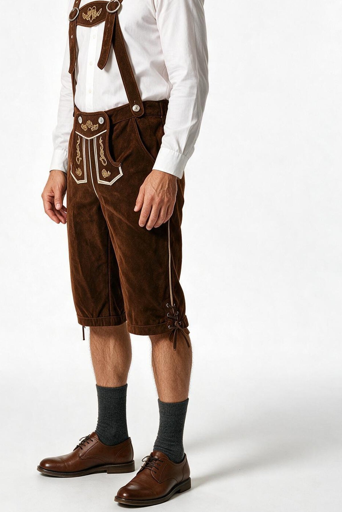 SOLTERI Rupert - Knee-Length Lederhosen with Braces