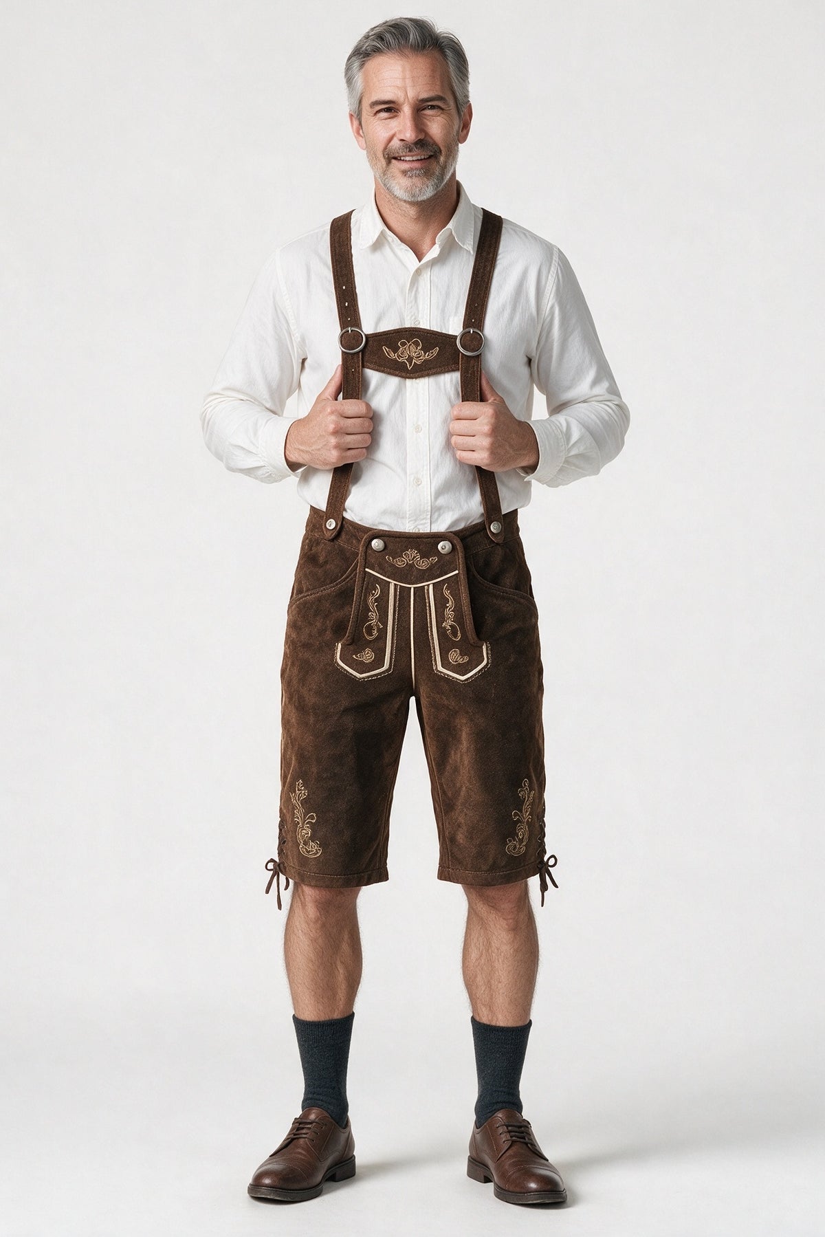 SOLTERI Rupert - Knee-Length Lederhosen with Braces