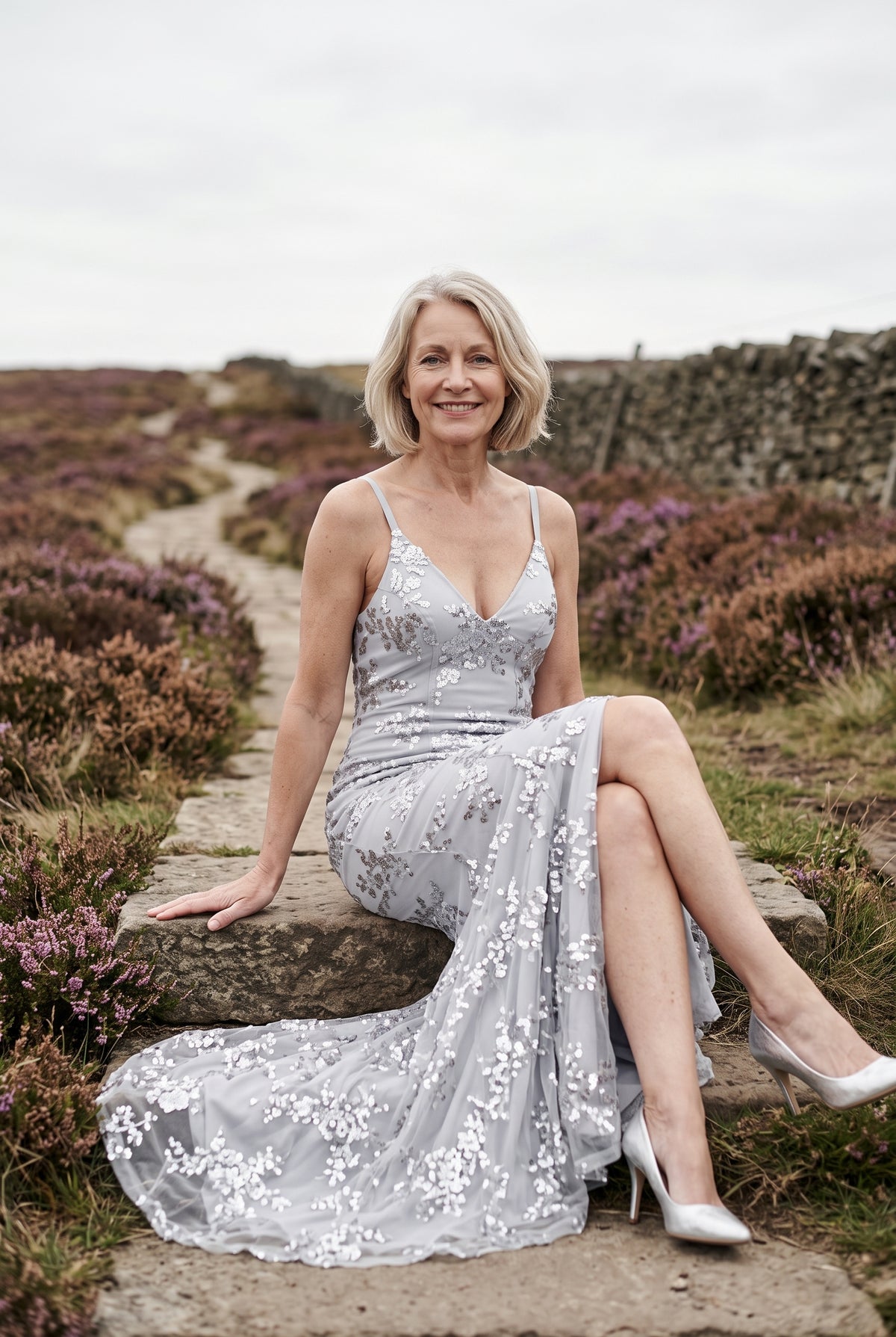 SOLTERI Seraphina - Sequin Mermaid Maxi Dress