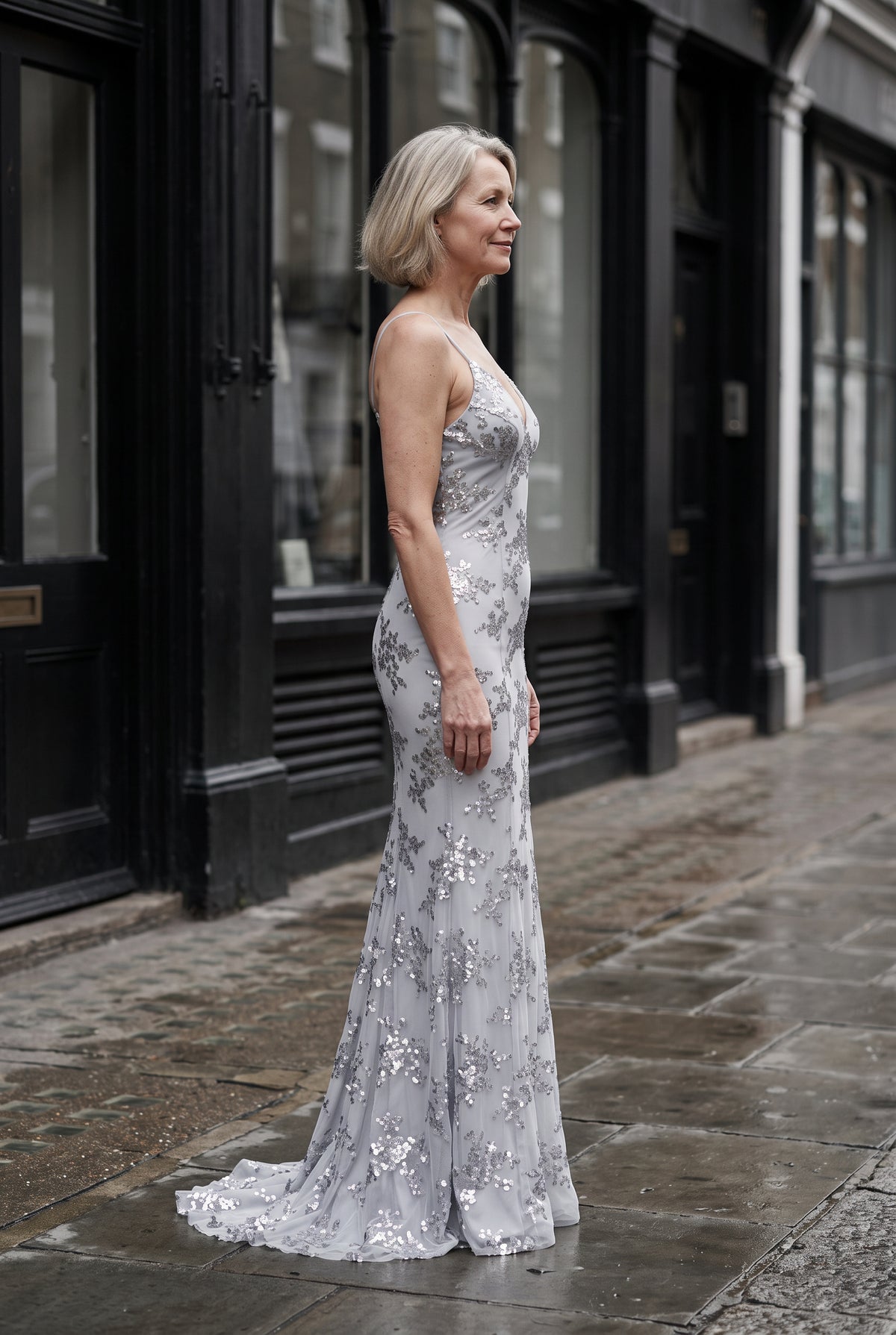 SOLTERI Seraphina - Sequin Mermaid Maxi Dress