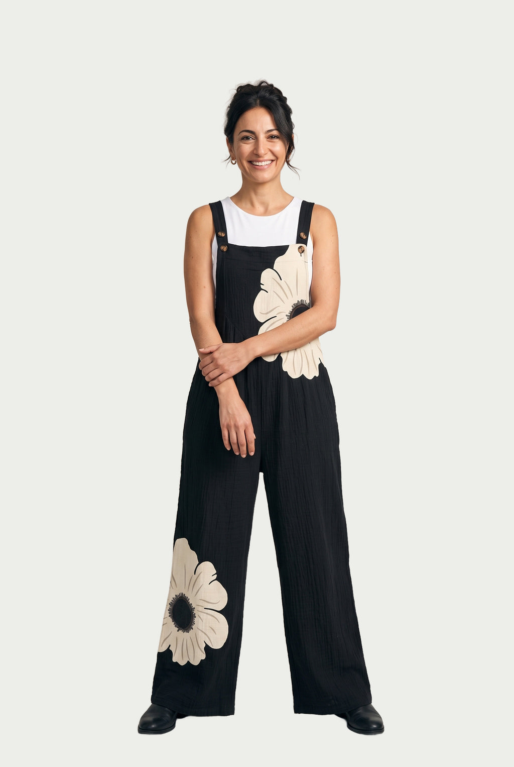 SOLTERI Willa - Printed Wide-Leg Jumpsuit