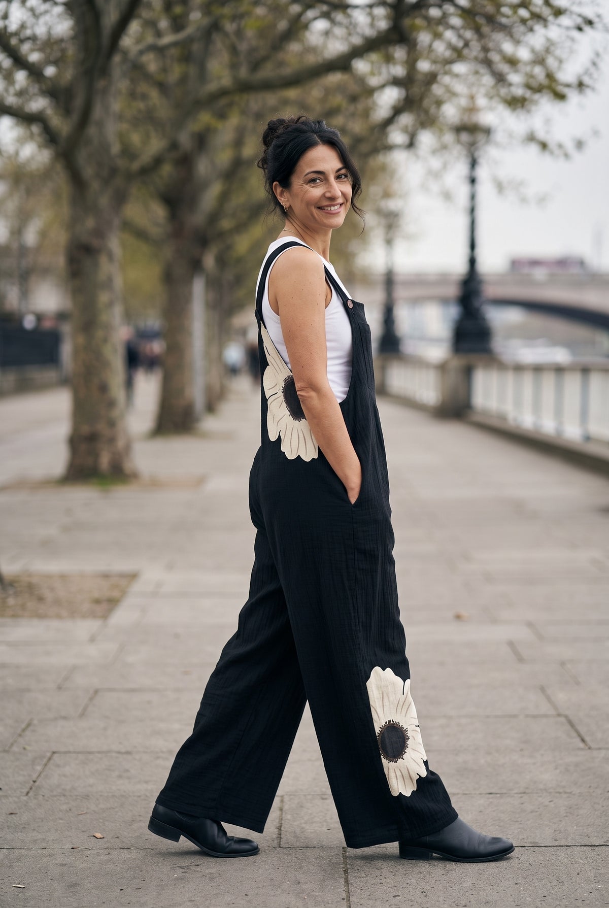 SOLTERI Willa - Printed Wide-Leg Jumpsuit