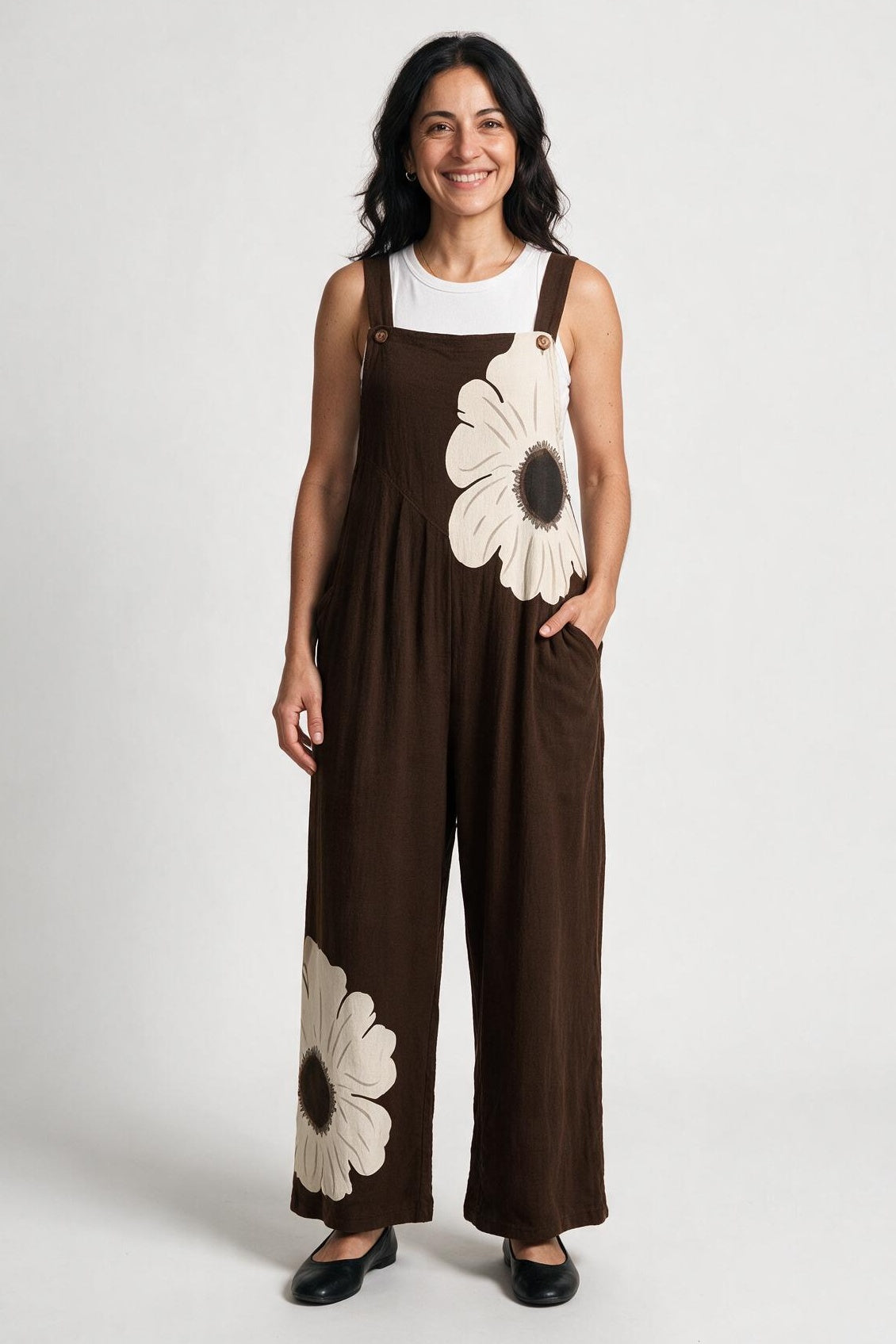 SOLTERI Willa - Printed Wide-Leg Jumpsuit
