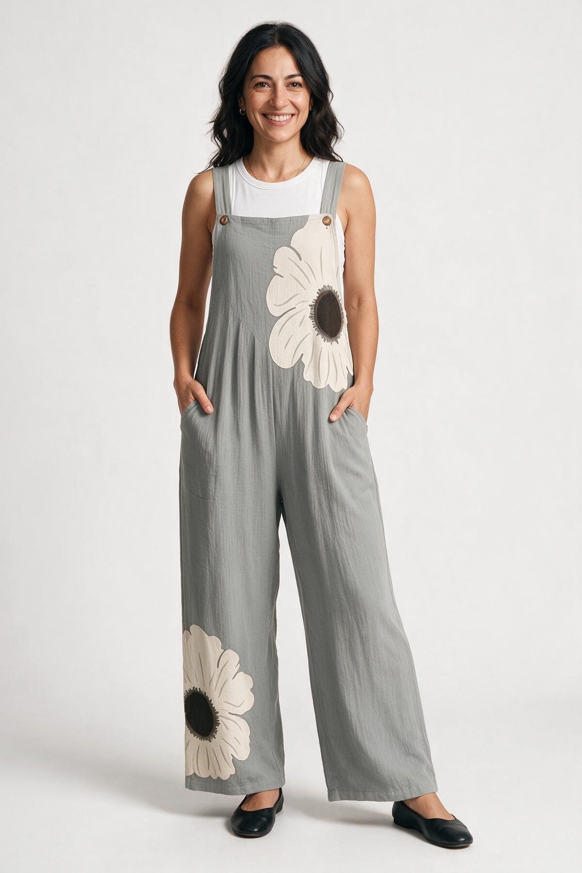 SOLTERI Willa - Printed Wide-Leg Jumpsuit