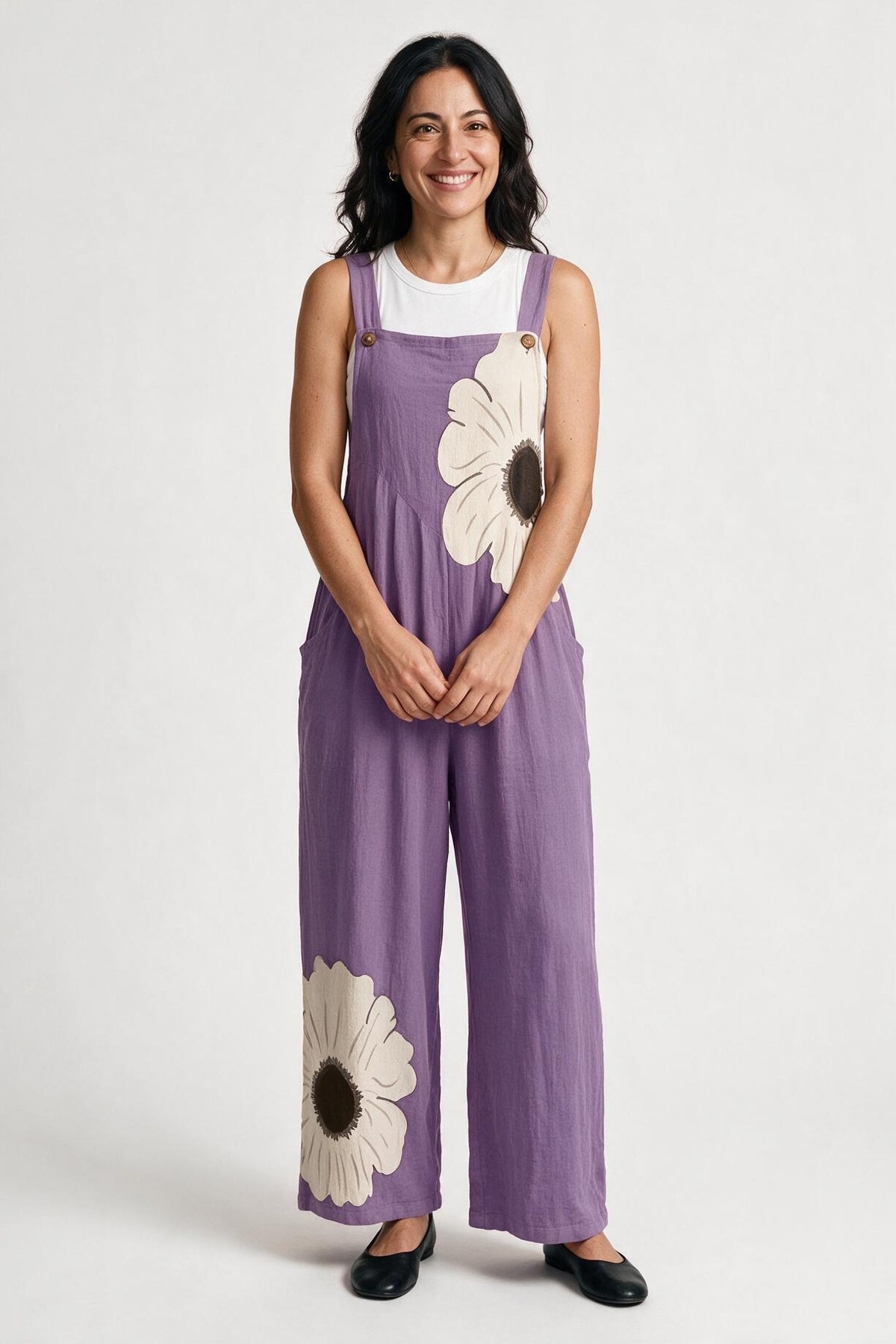 SOLTERI Willa - Printed Wide-Leg Jumpsuit
