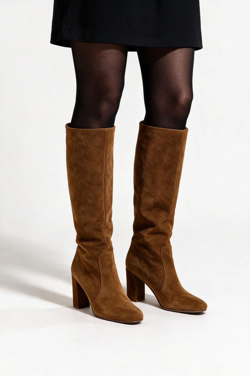 SOLTERI Solange - Block-Heel Knee-High Boot
