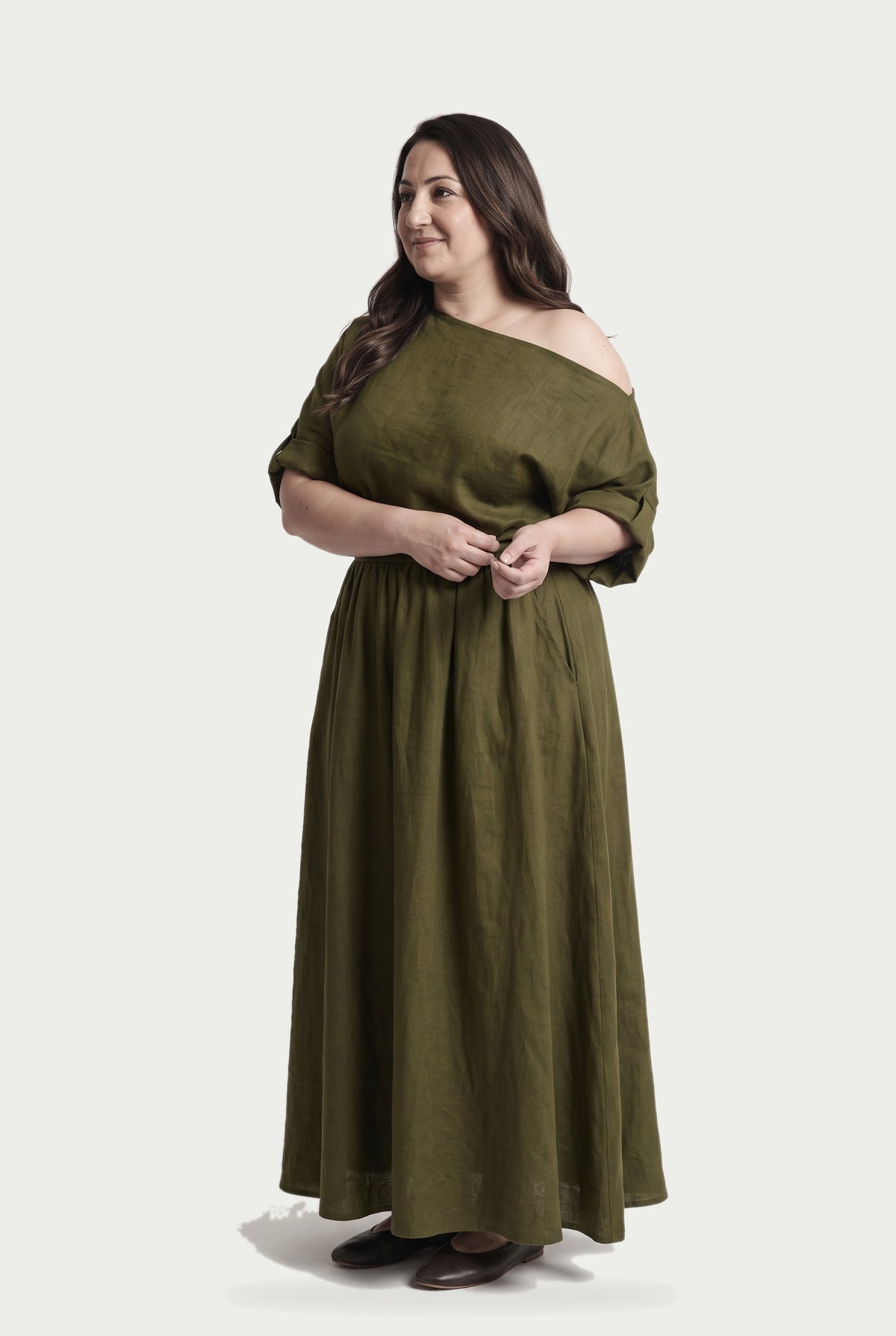 SOLTERI Sophia - One Shoulder Maxi Set