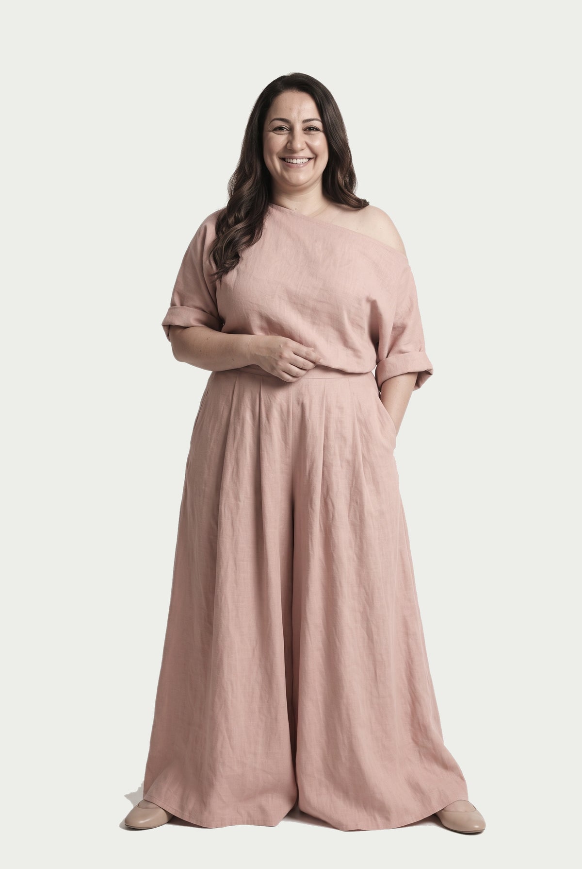 SOLTERI Sophia - One Shoulder Maxi Set