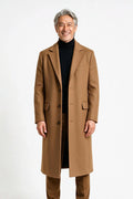SOLTERI Thurlow - Long Notch-Lapel Overcoat - Brown