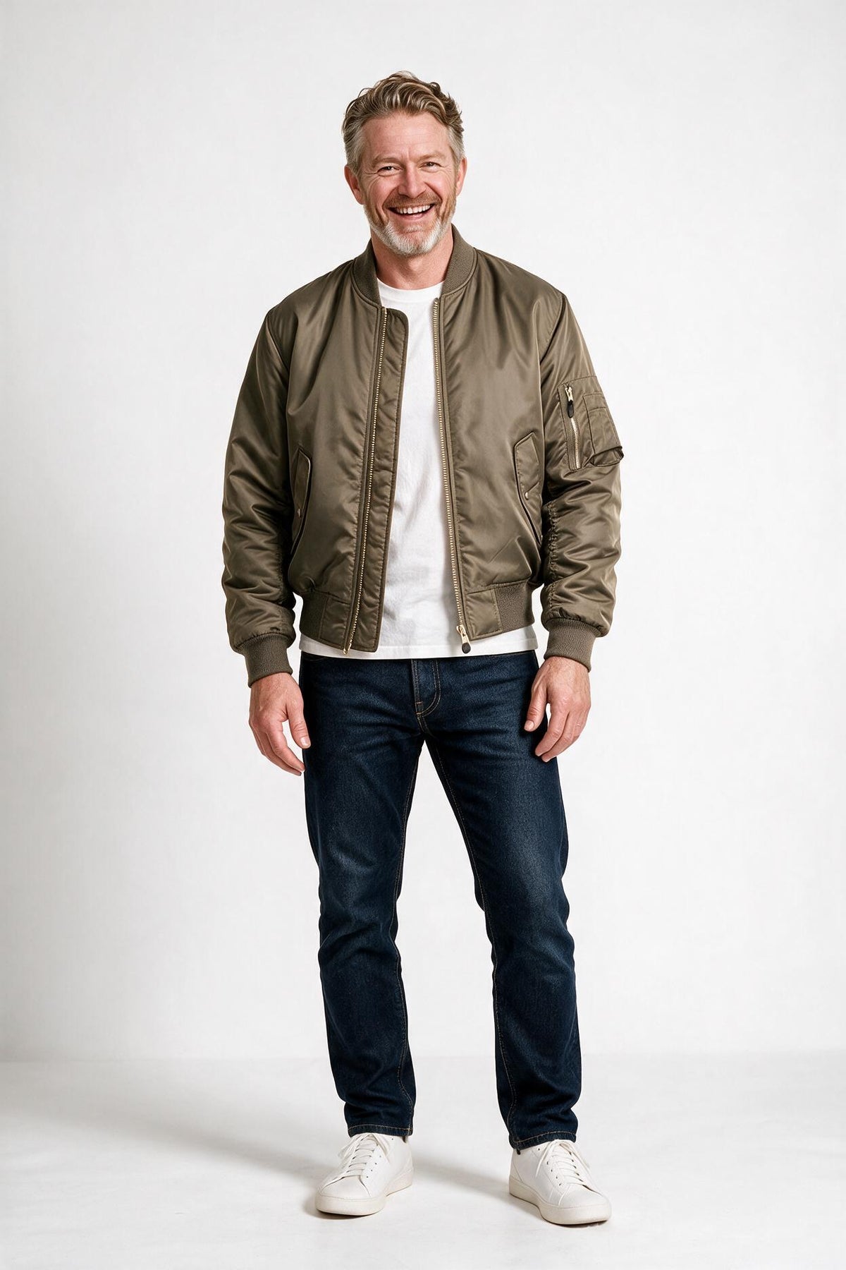 SOLTERI Ellery - All-Season Bomber Jacket - Khaki