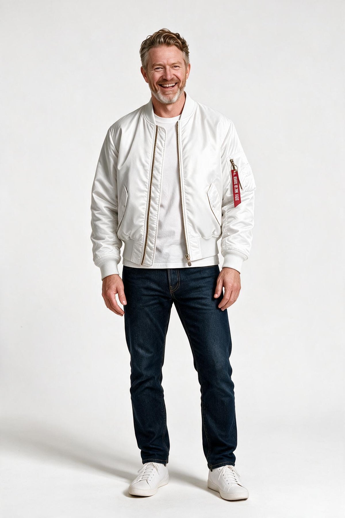 SOLTERI Ellery - All-Season Bomber Jacket - White