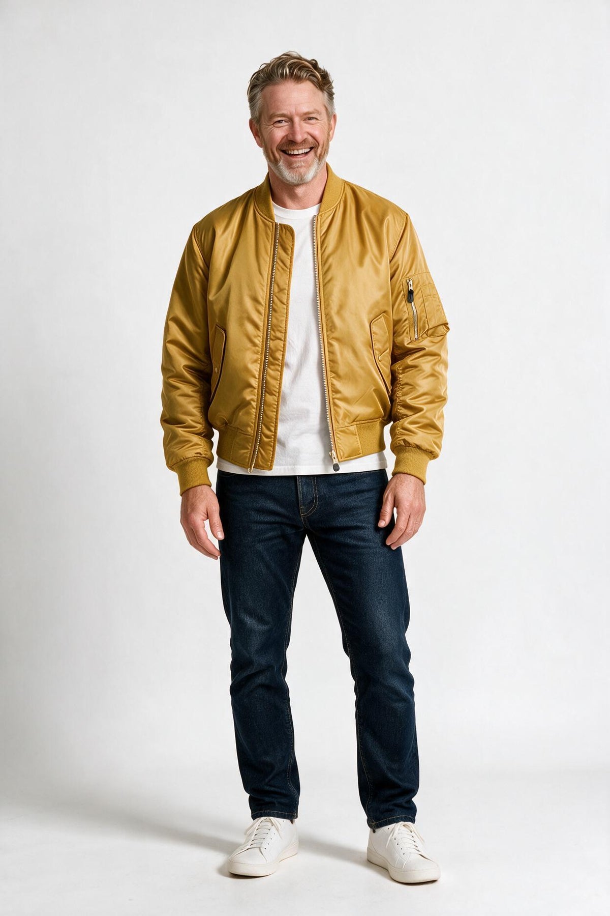SOLTERI Ellery - All-Season Bomber Jacket - Yellow