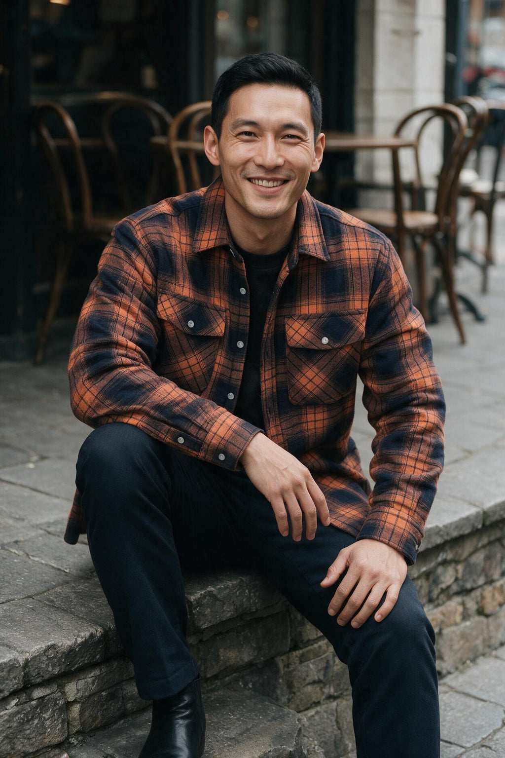 SOLTERI Wexford - Checked Overshirt Jacket